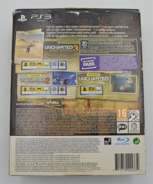 Uncharted Trilogy Edition - PS3 - I æske (B Grade) (Genbrug)